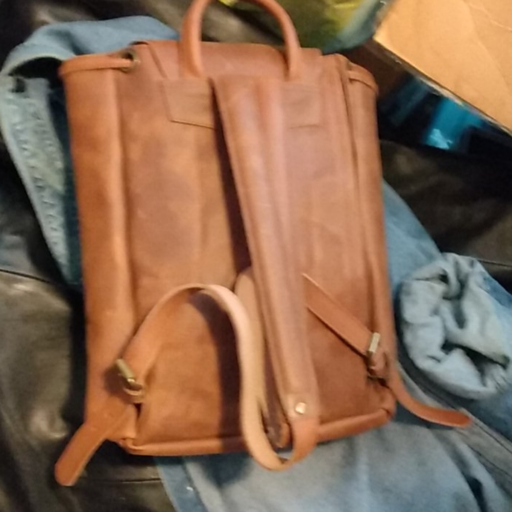 Leather Backpack New - image 4